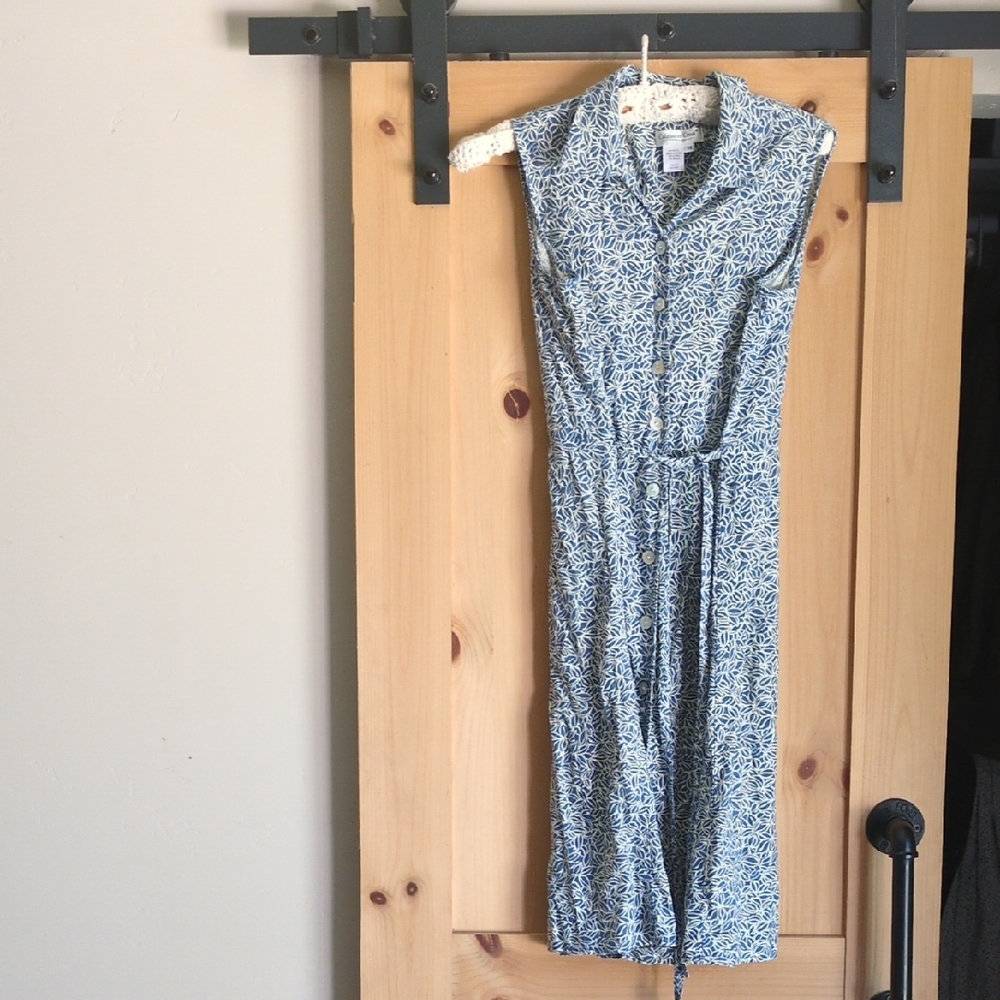 Vintage Coldwater Creek Linen Blend Dress